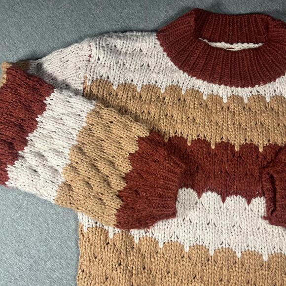 Altar'd State Women's 100% acrylic Striped Knit Sweater size XS extra small - Picture 2 of 6